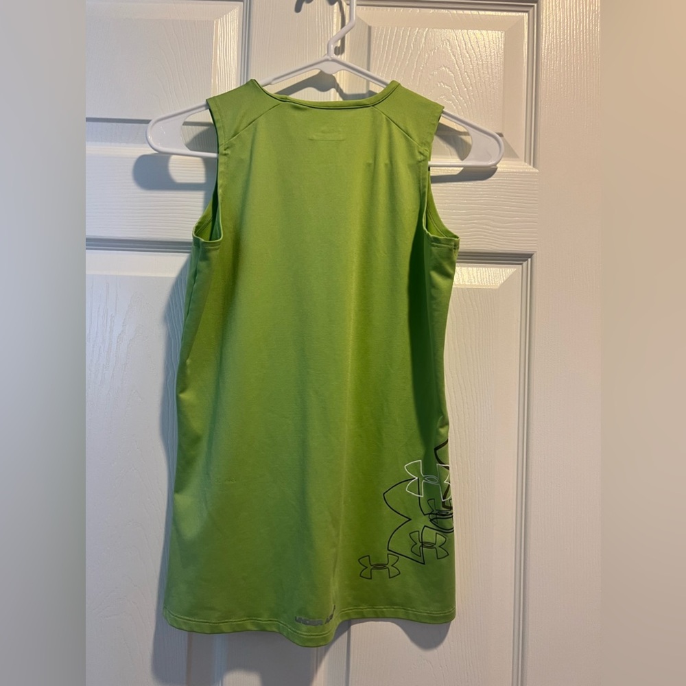 Under Armour Workout Tank. Size Small/Medium. Neon green. - Picture 3 of 8